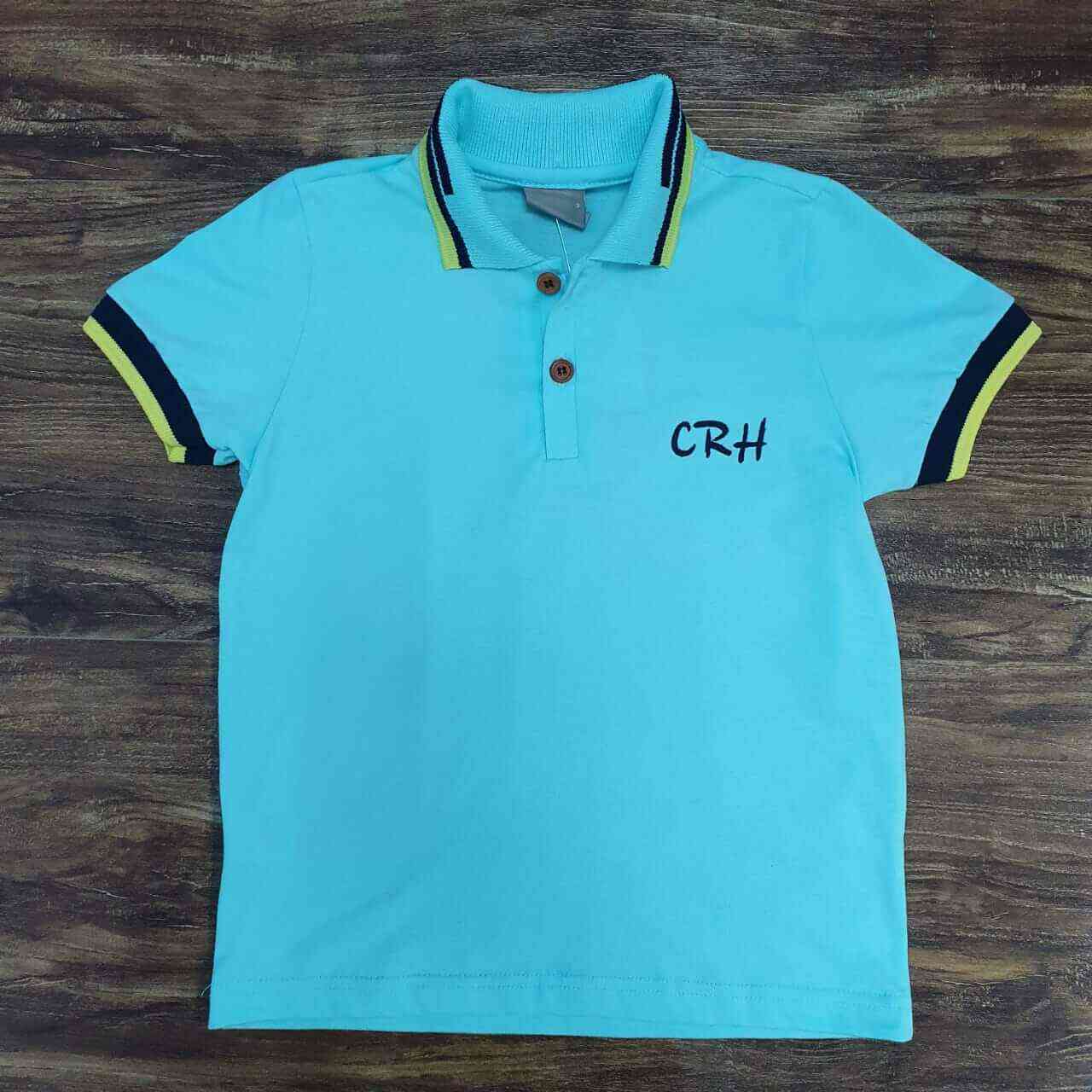 Camisa Polo Azul CRH Infantil