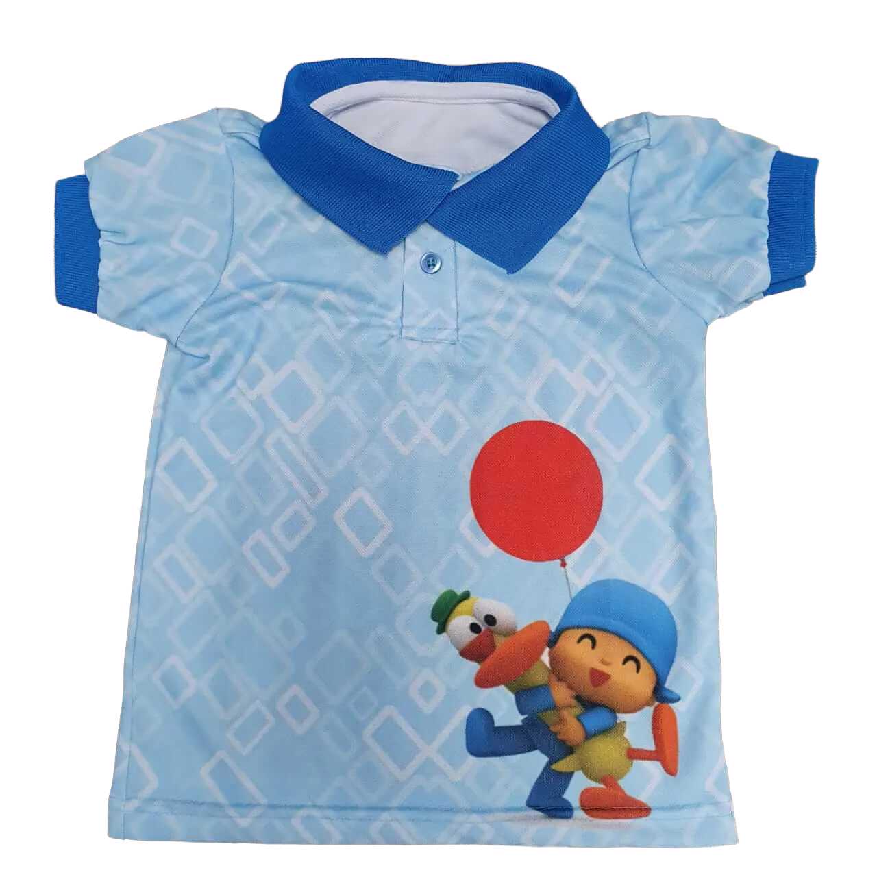 Camisa Polo Pocoyo Festa Infantil - Lojinha da Vivi