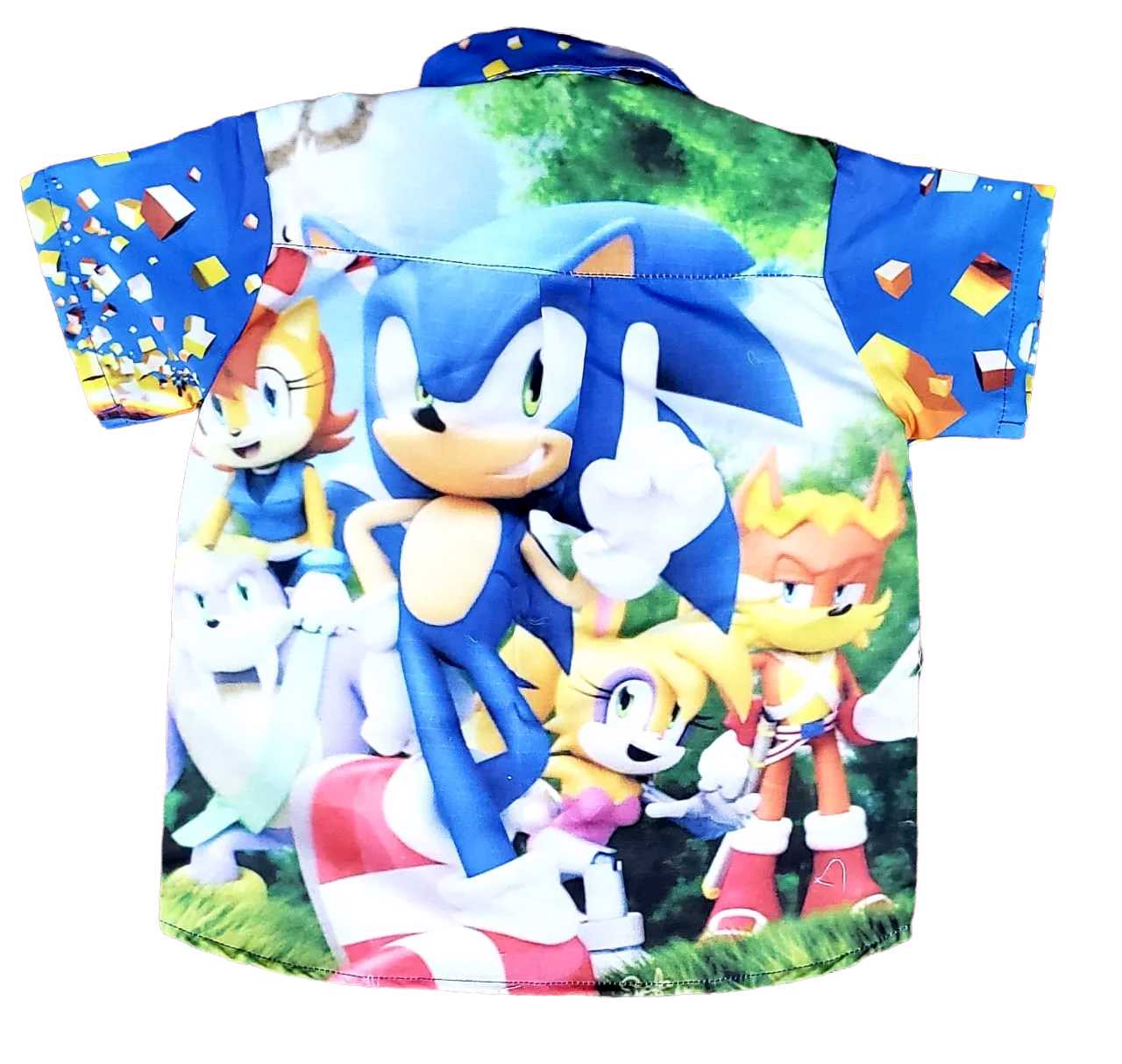 Camisa Social Sonic Festa Infantil