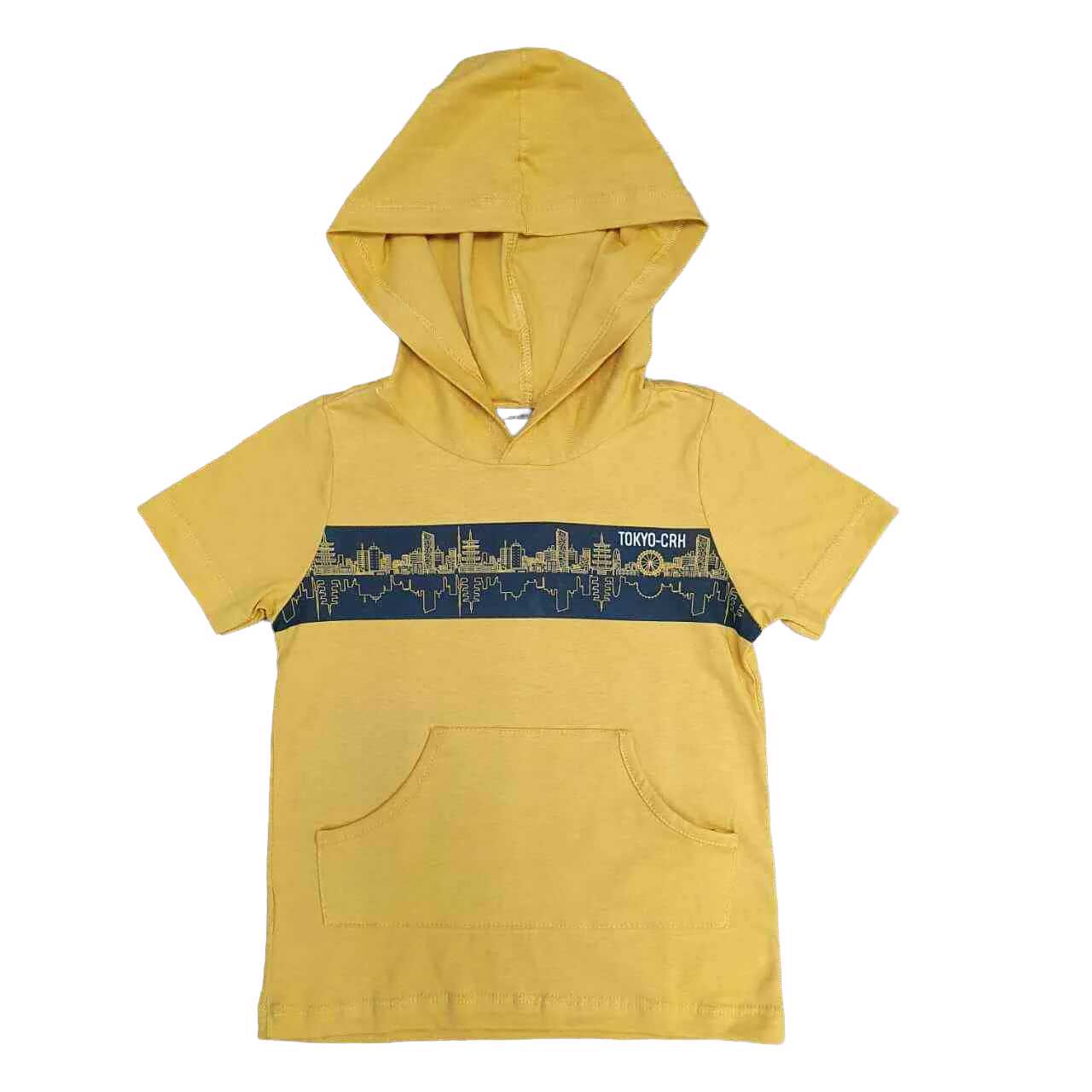 Camiseta Amarela com Capuz Infantil - Lojinha da Vivi