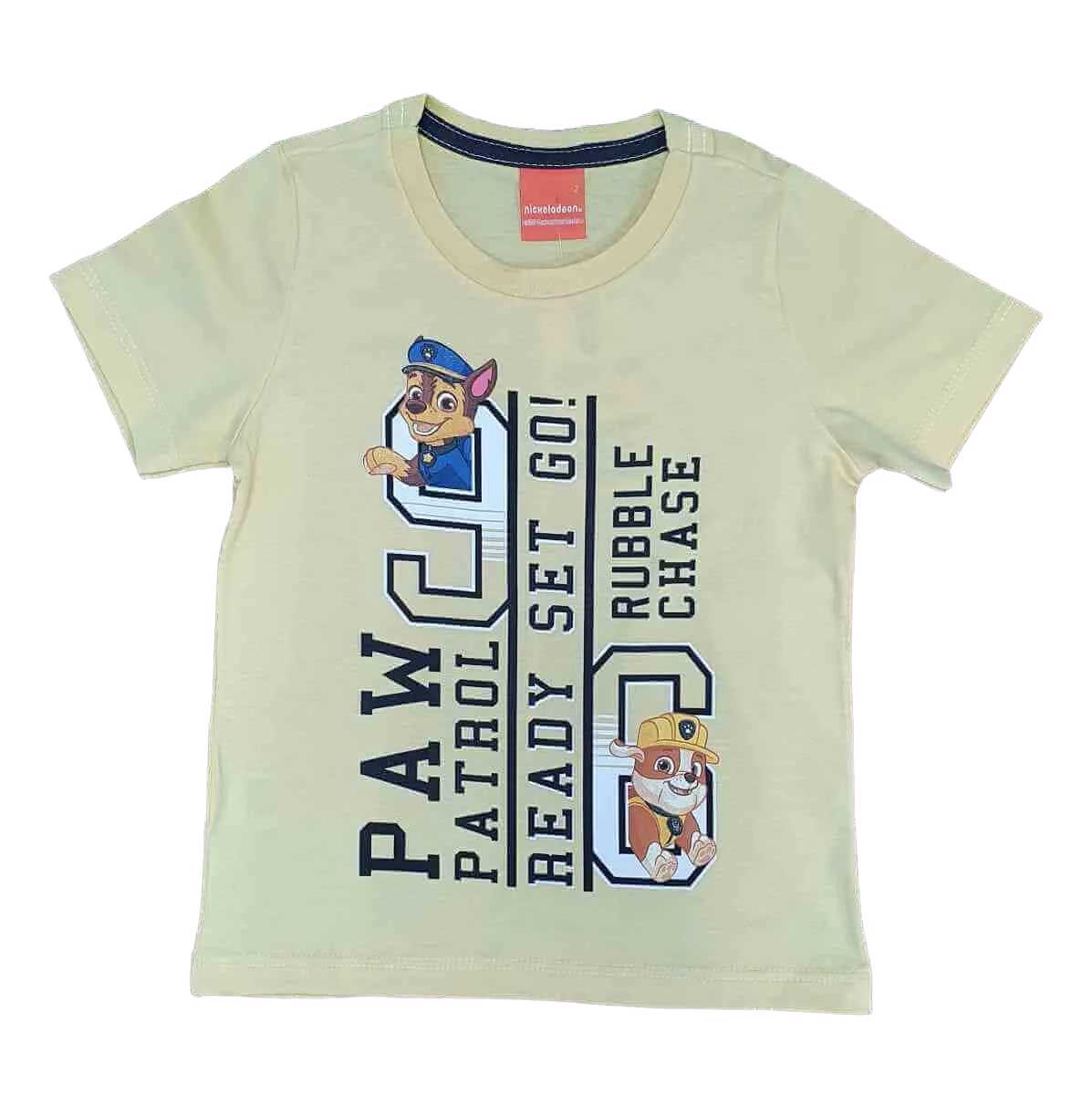 Camiseta Amarela Ready Patrulha Canina Infantil