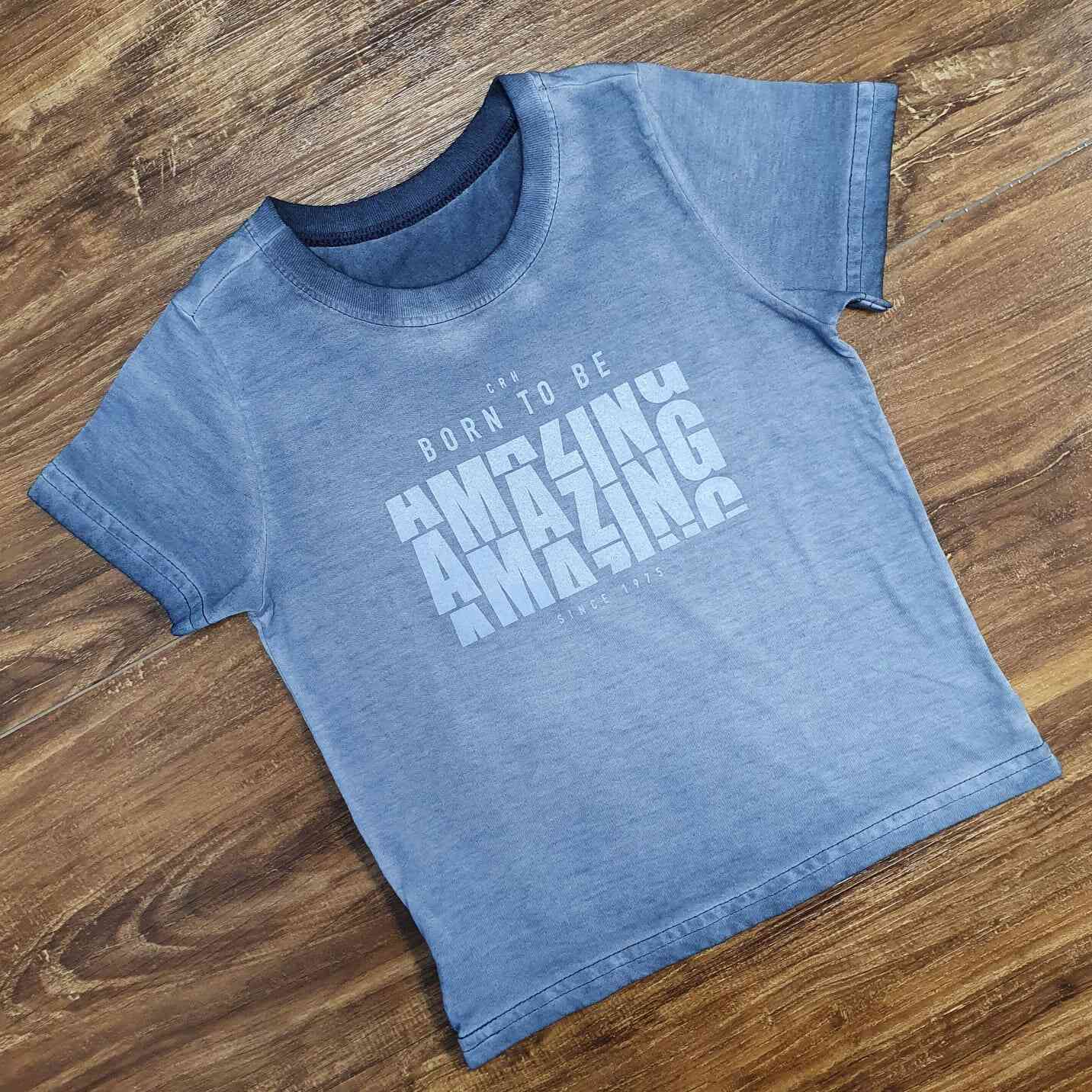 Camiseta Amazing Cinza Infantil