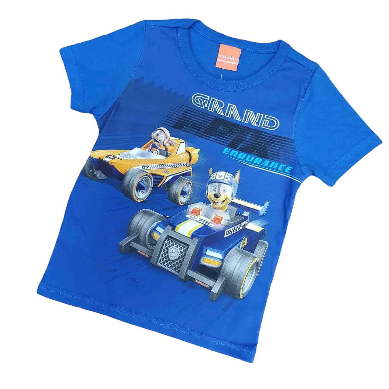 Camiseta Azul Grand Patrulha Canina Infantil - Lojinha da Vivi