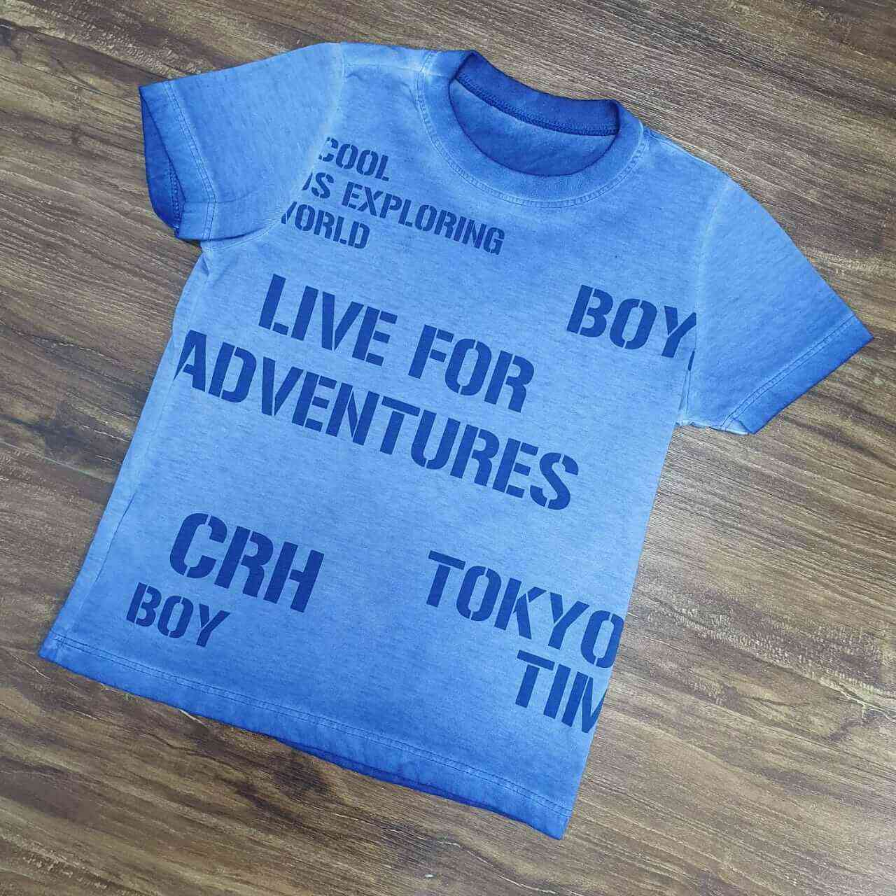 Camiseta Azul Infantil