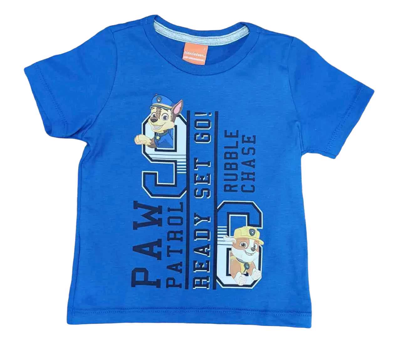 Camiseta Azul Ready Patrulha Canina Infantil