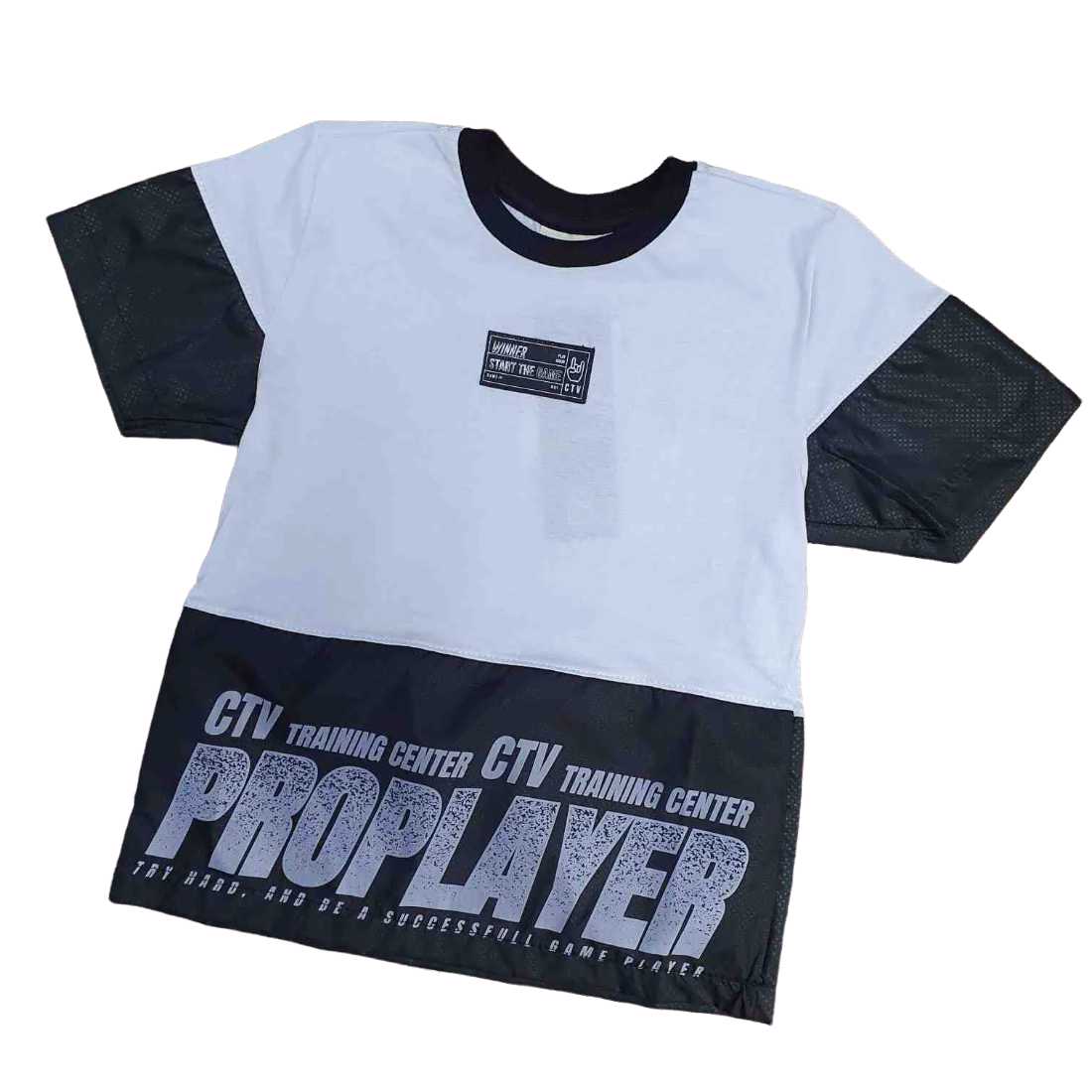 Camiseta Branca Player Infantil