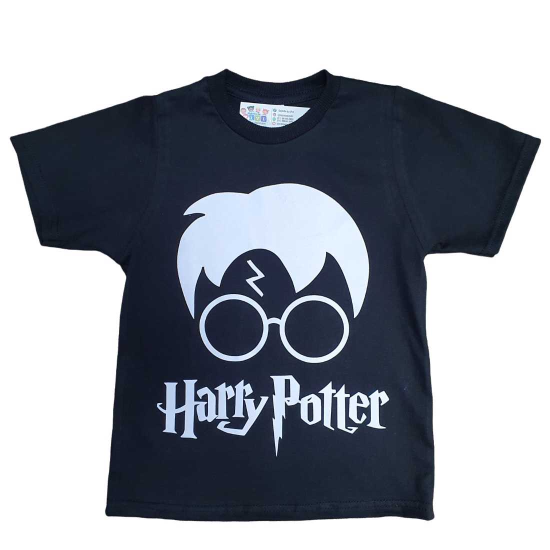 Camiseta Harry Potter Infantil Preta