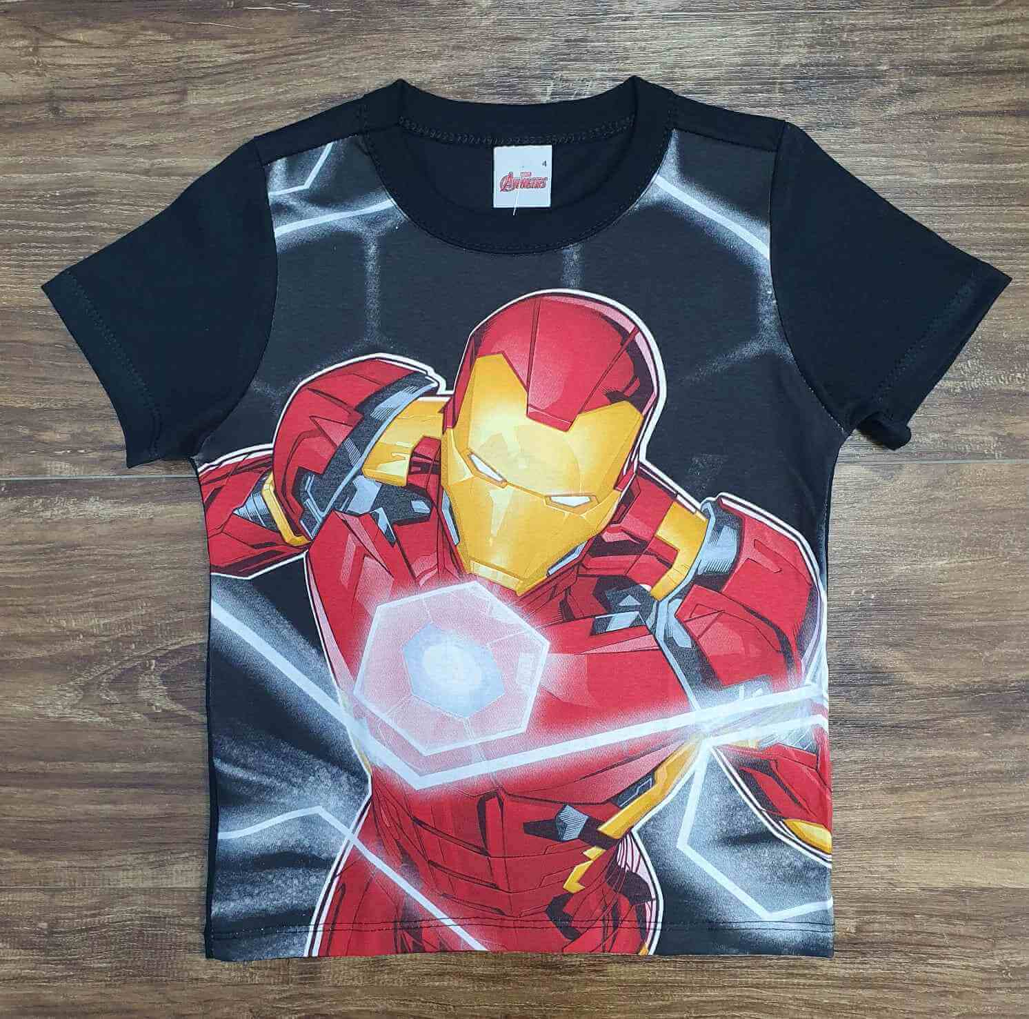 Camiseta Homem de Ferro Infantil