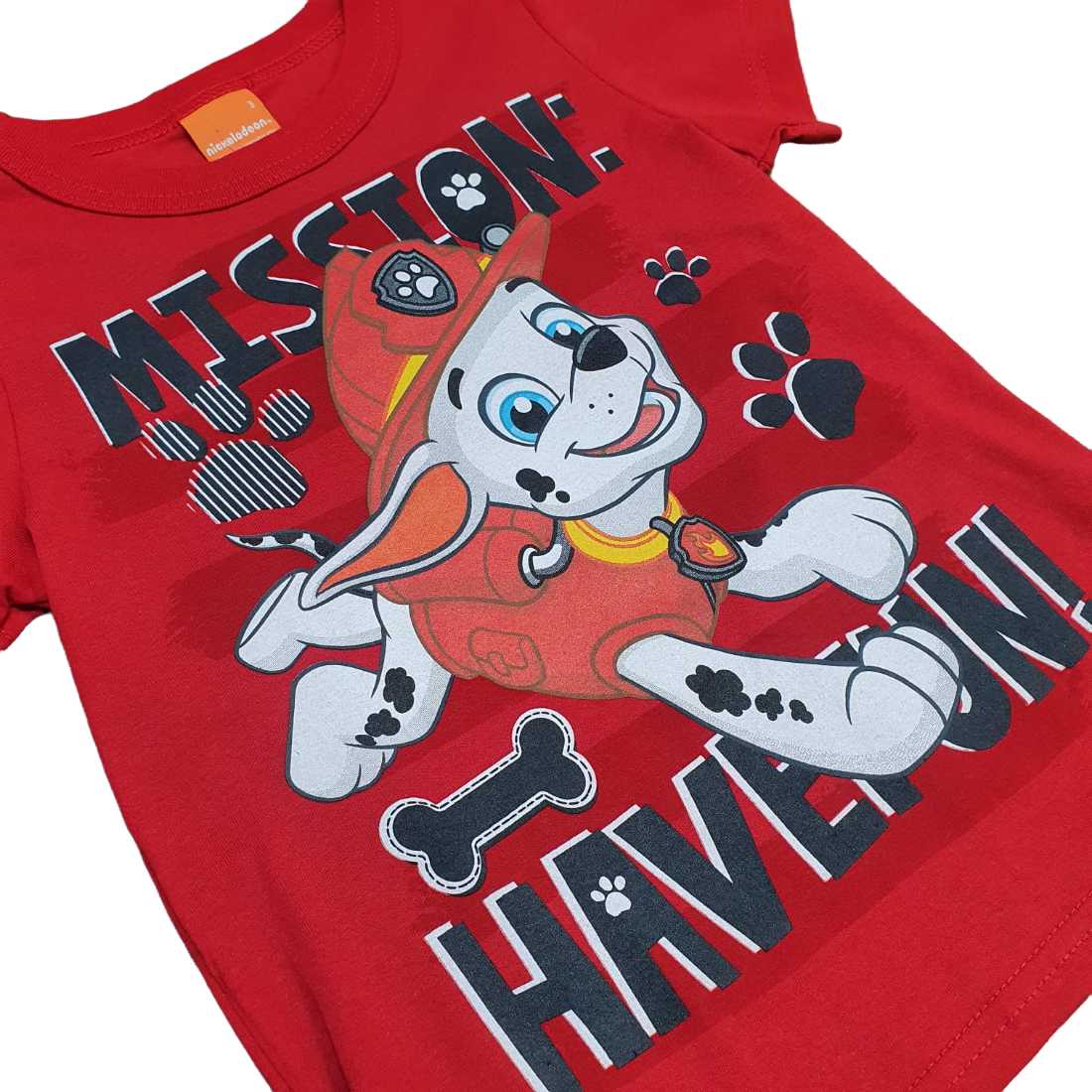 Camiseta Infantil Vermelha Patrulha Canina