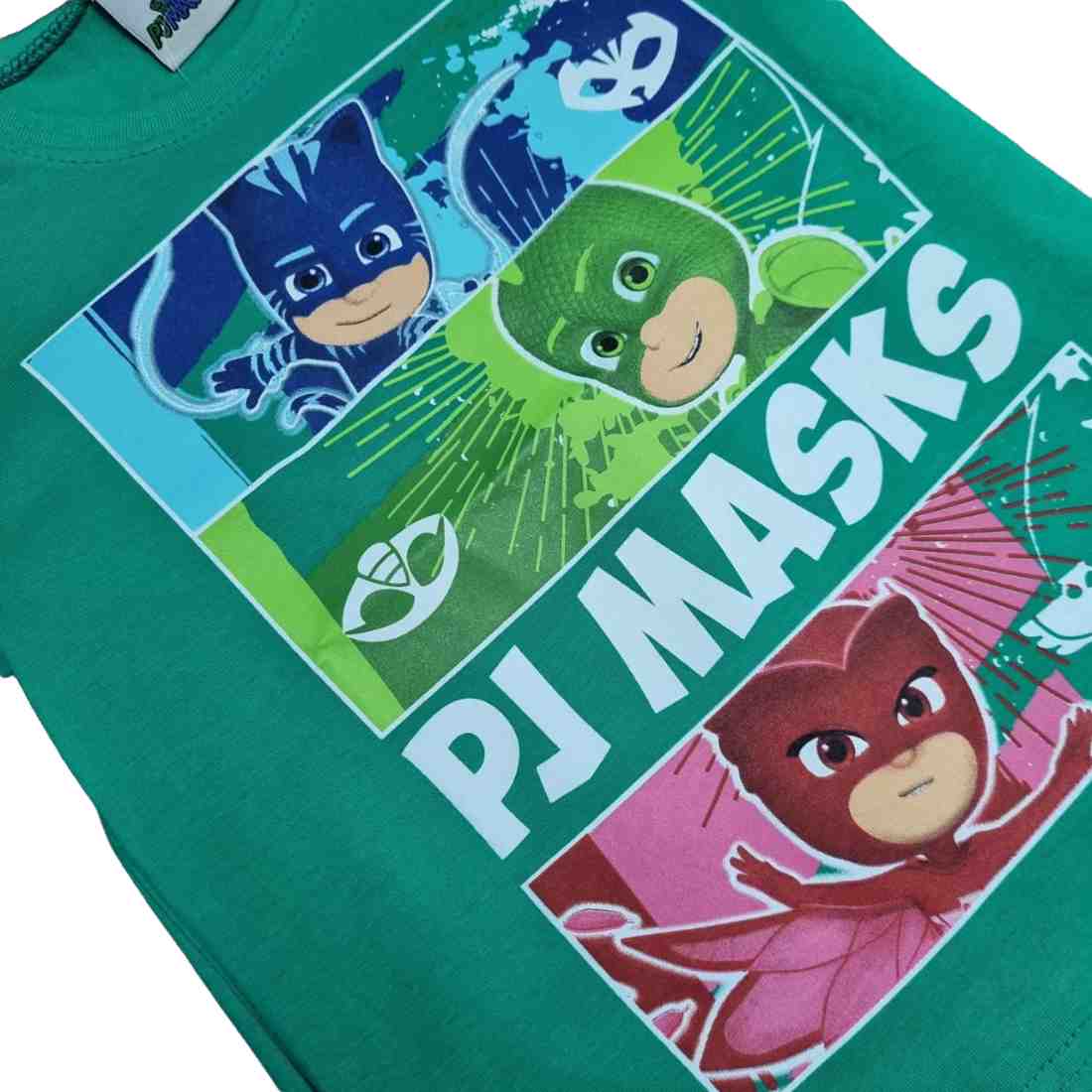 Camiseta PJ Masks Infantil Verde