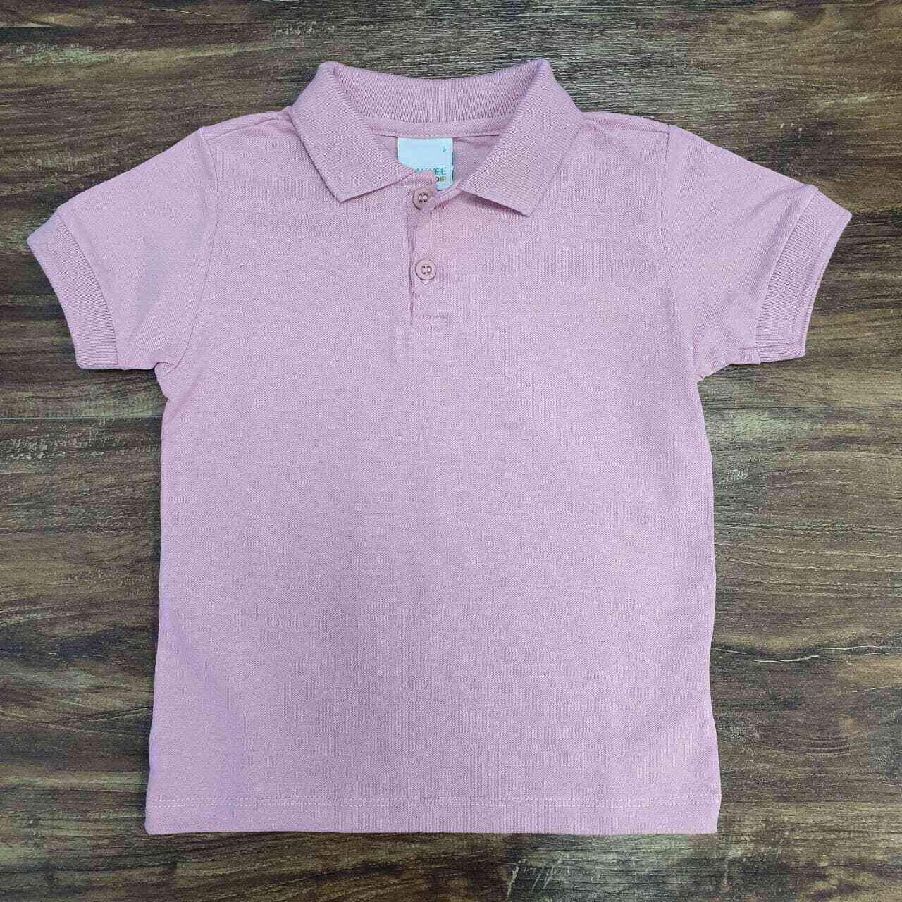Camiseta Polo Rosa Infantil