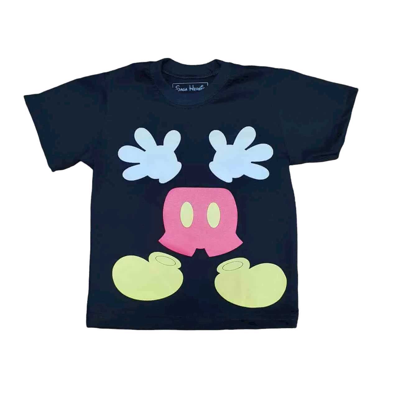 Camiseta Preta Mickey Infantil