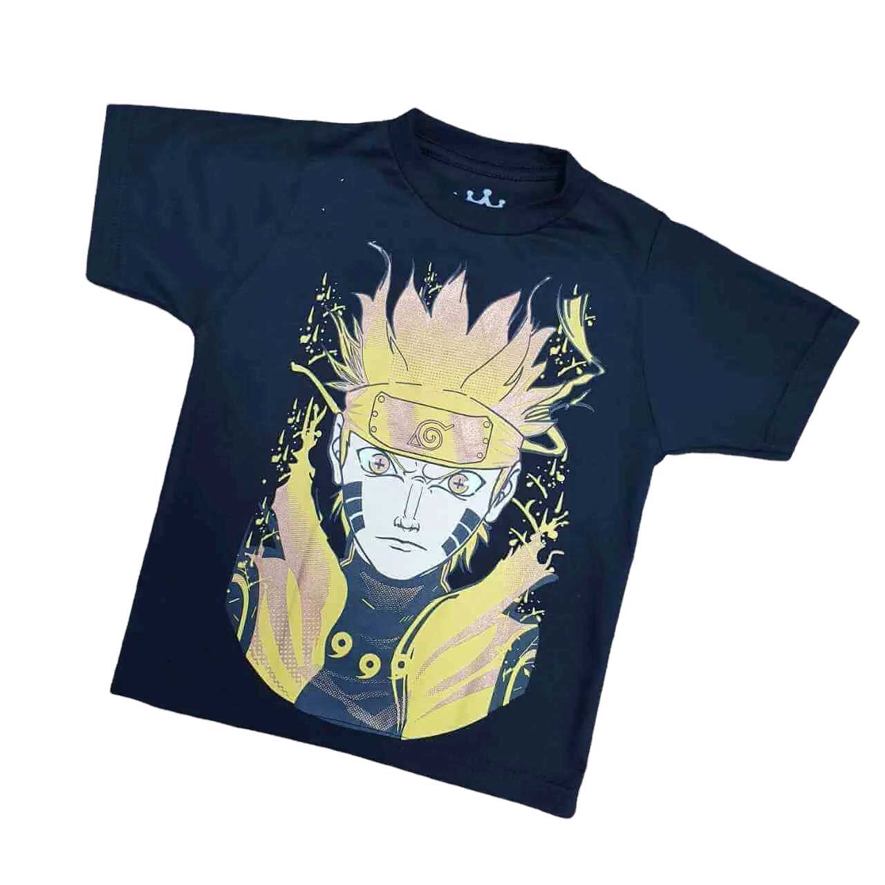 Camiseta Preta Naruto Infantil  - Lojinha da Vivi