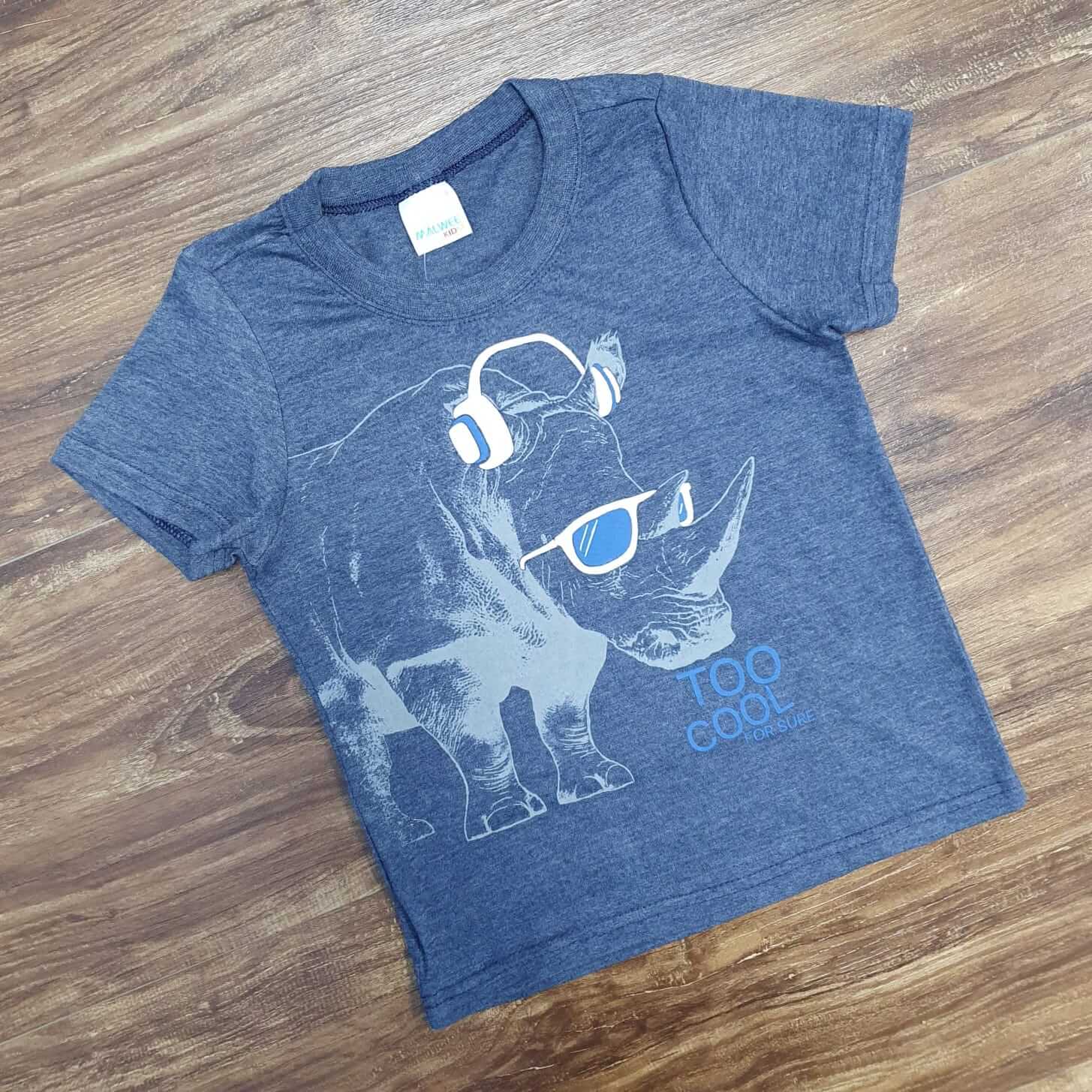Camiseta Rinoceronte Azul Infantil