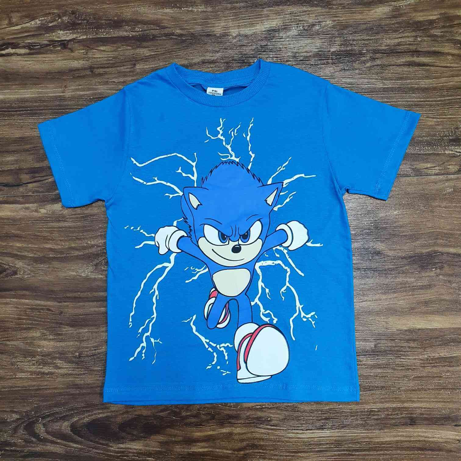 Camiseta Sonic Azul Infantil