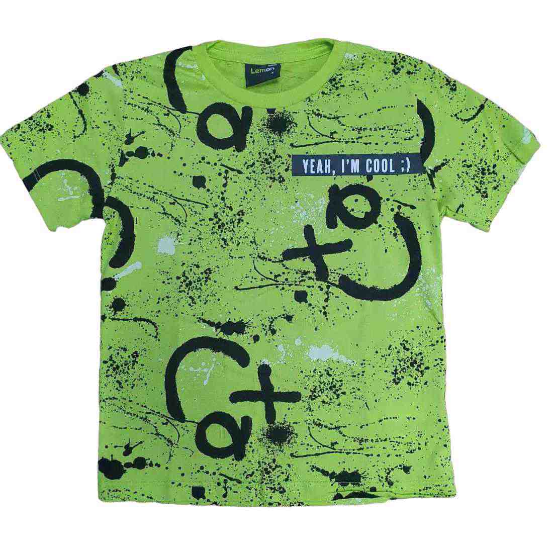 Camiseta Verde Grafite Infantil