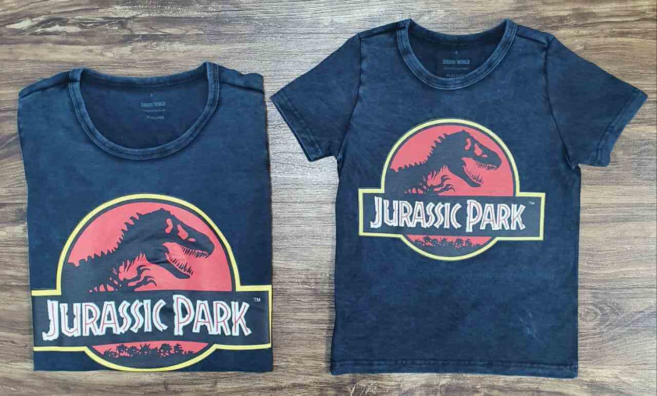 Camisetas Jurassic Park Pai e Filho