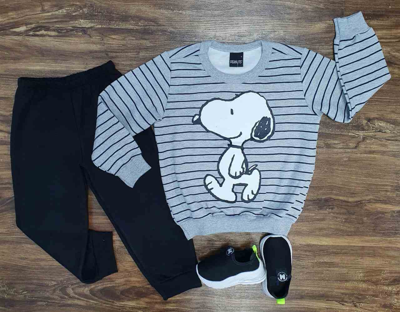 Conjunto Moletom Snoopy Infantil