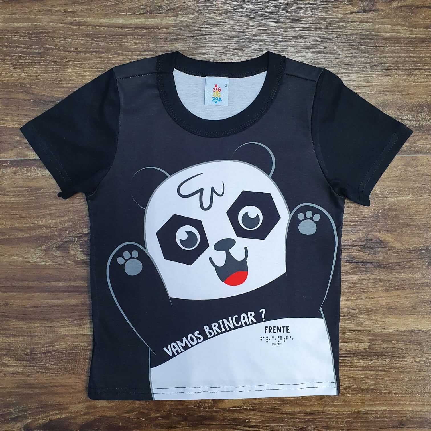 Conjunto Panda com Máscara Infantil