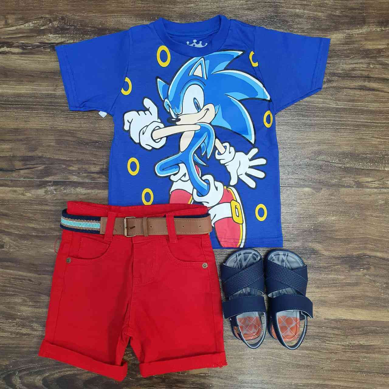 Conjunto Sonic Infantil