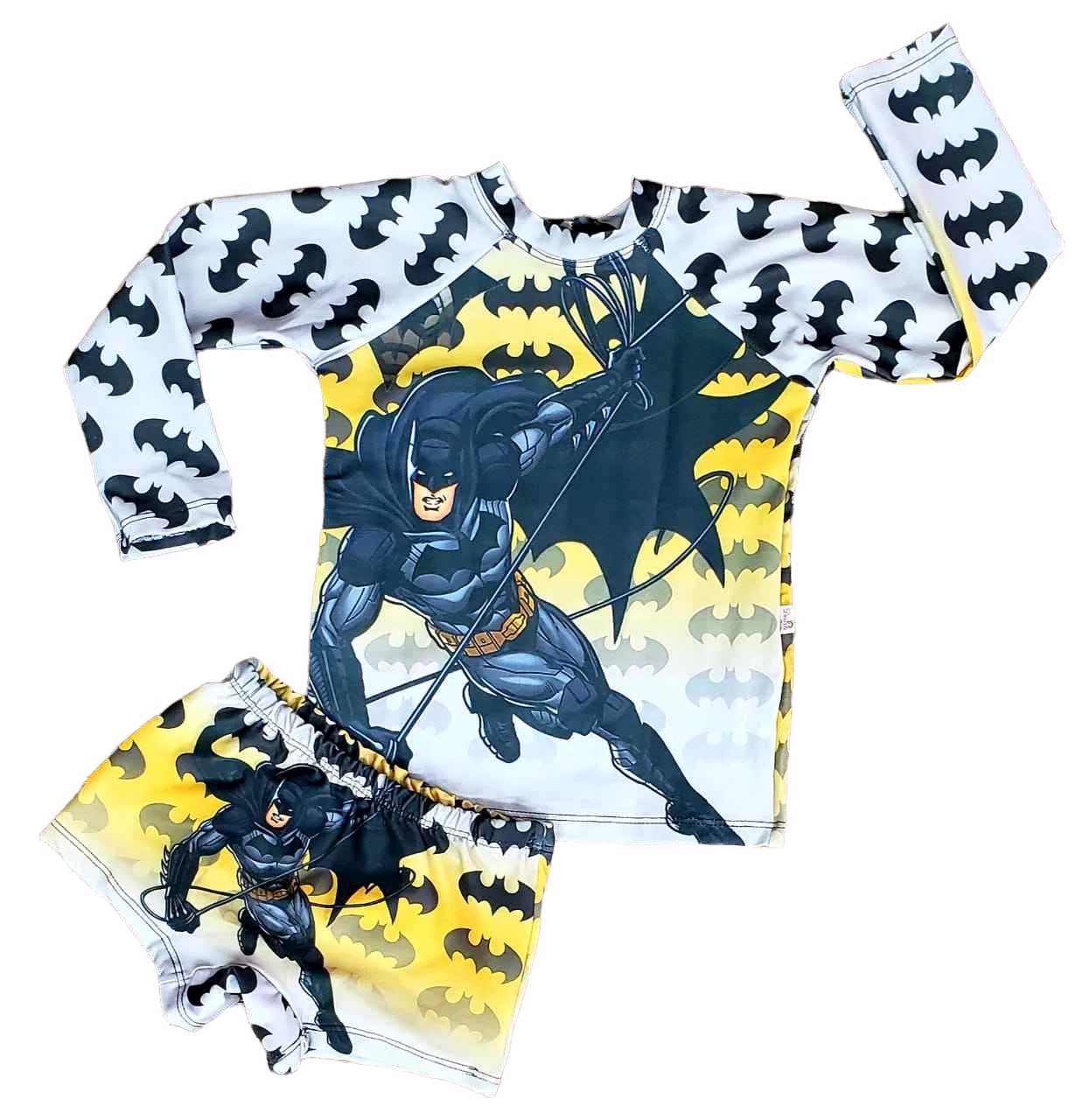 Kit Praia Batman - Sunga e Camiseta UV