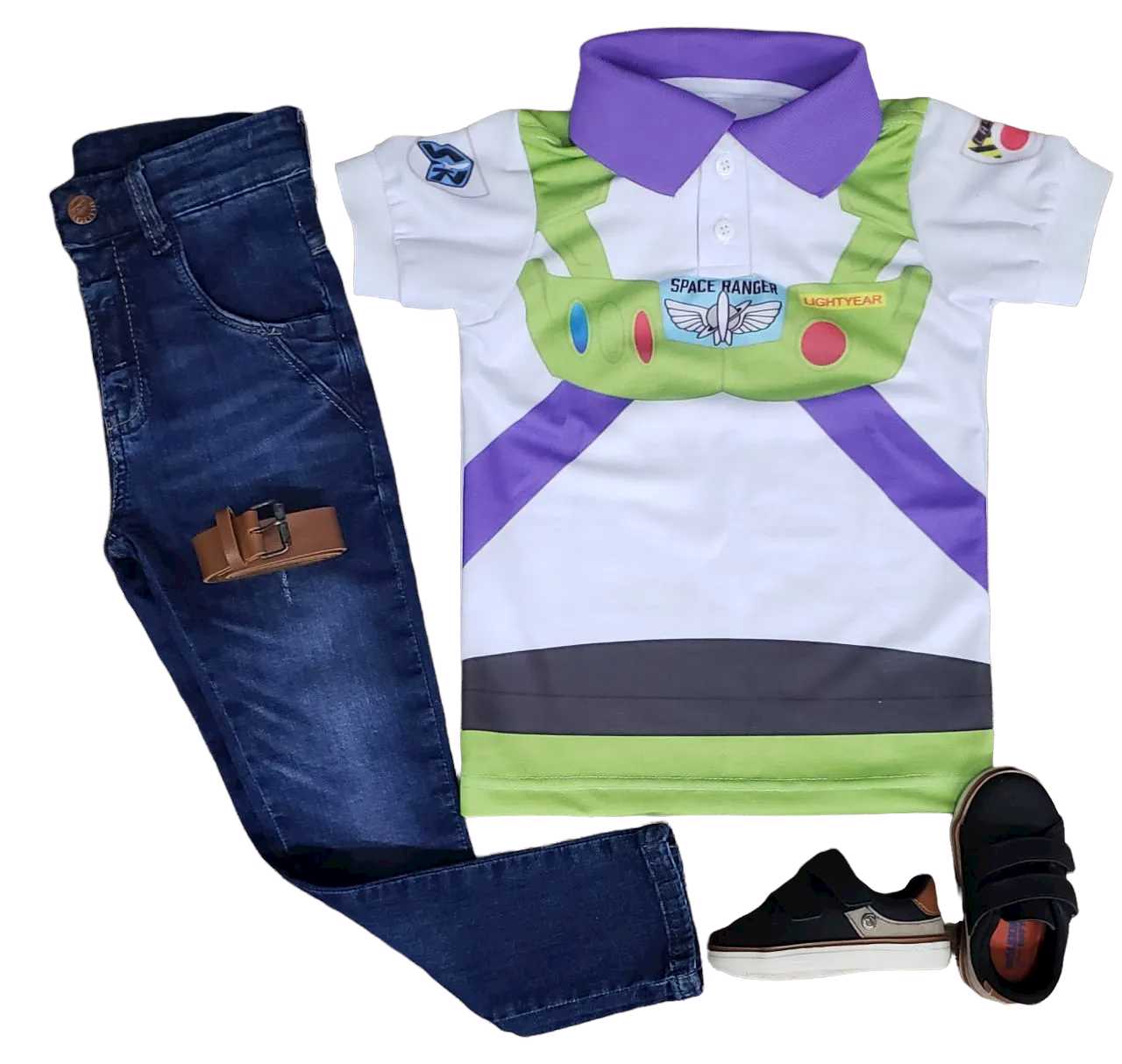 Roupa Calça Jeans Buzz Lightyear - Toy Story Infantil  - Lojinha da Vivi