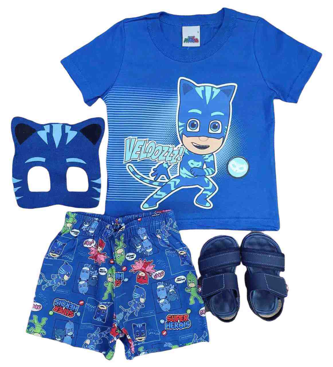 Pijama PJ Masks Menino Gato Infantil