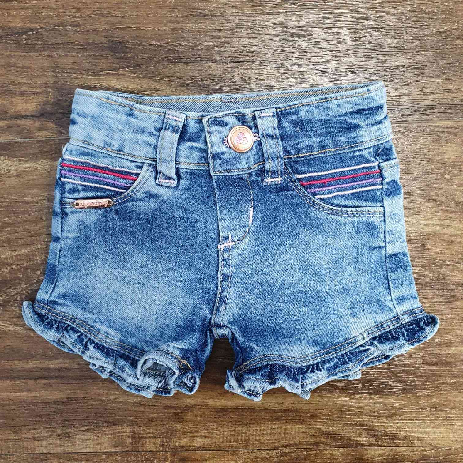 Shorts Básico Jeans Claro Infantil