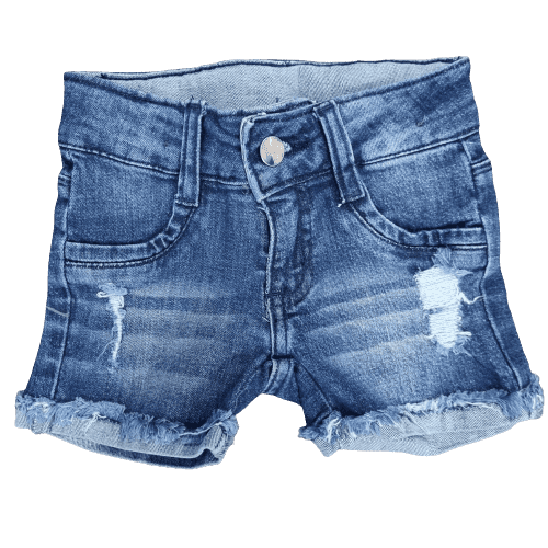 Shorts jeans Clara Rasgada Infantil  - Lojinha da Vivi