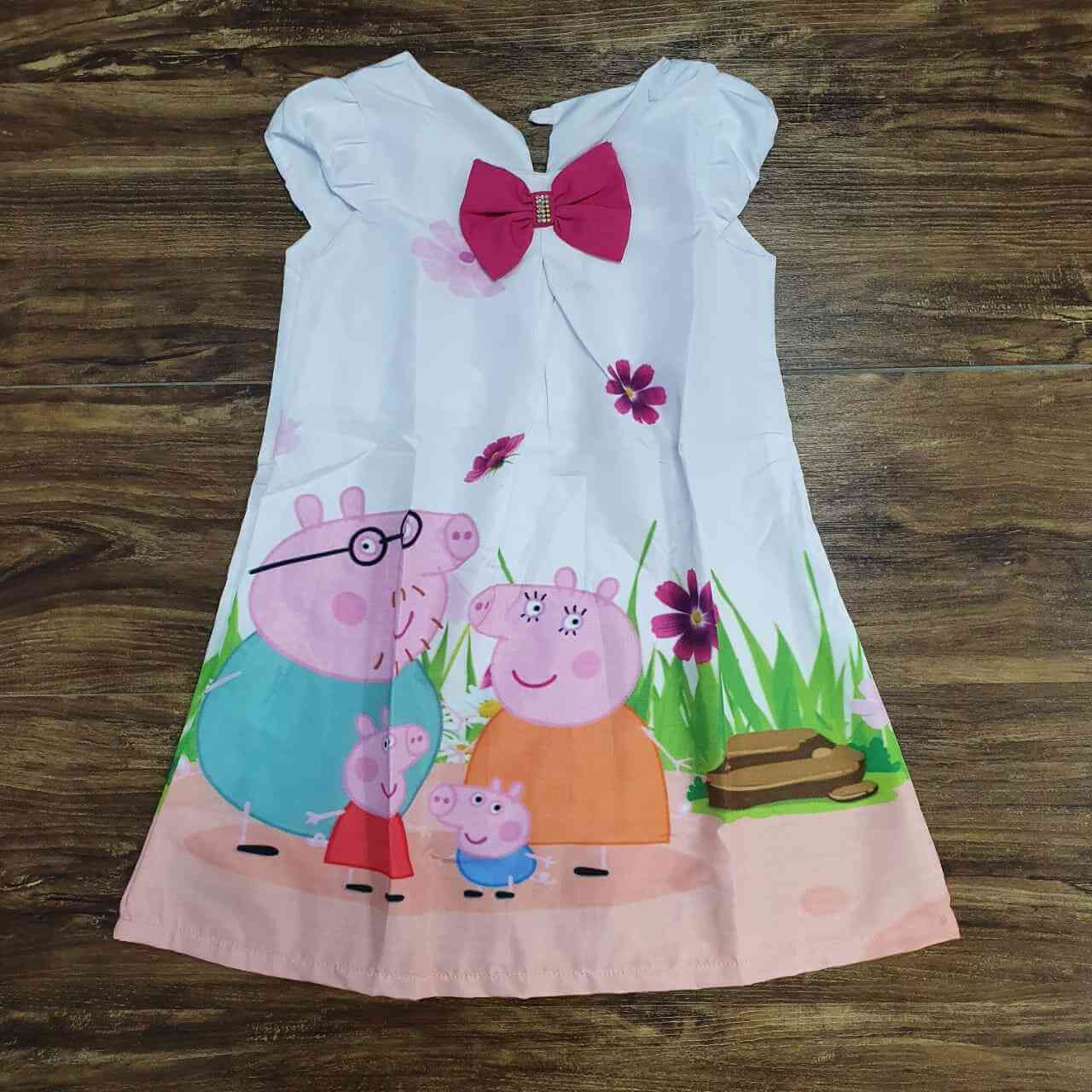 Vestido Peppa Pig Família Infantil