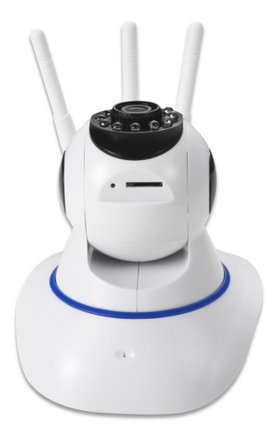 Câmera Babá Eletrônica Robô Segurança 3 Antenas Wifi 360º