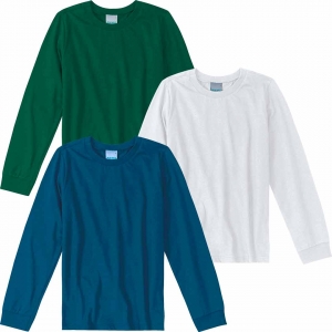 Kit 3 Camisetas Infantil Masculina Manga Longa Malha UV Azul - Malwee