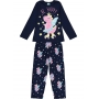 Pijama Infantil Feminino Inverno Marinho Be Happy Brilha no Escuro - Kyly