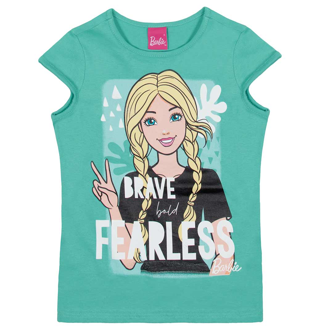Blusa Infantil Feminina Verde Barbie Fearless - Malwee