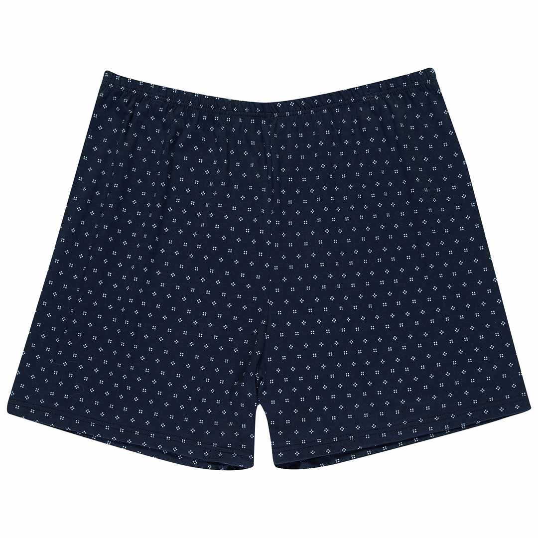 Shorts de Dormir Masculino Adulto Azul Geométrico - Malwee