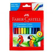 Caneta Hidrográfica 12 Cores Faber Castell Colors