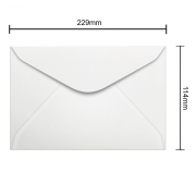 Envelope Branco 114mm x 229mm 63g 0046 Ipecol