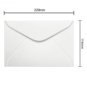 Envelope Branco 114mm x 229mm 90g 0011 Ipecol