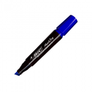 Marcador Permanente Recarregável Azul Bic Marking