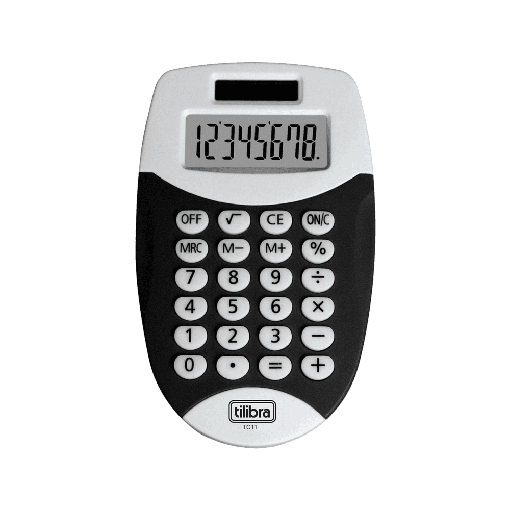 Calculadora de Bolso 8 Dígitos TC11 Preta Tilibra