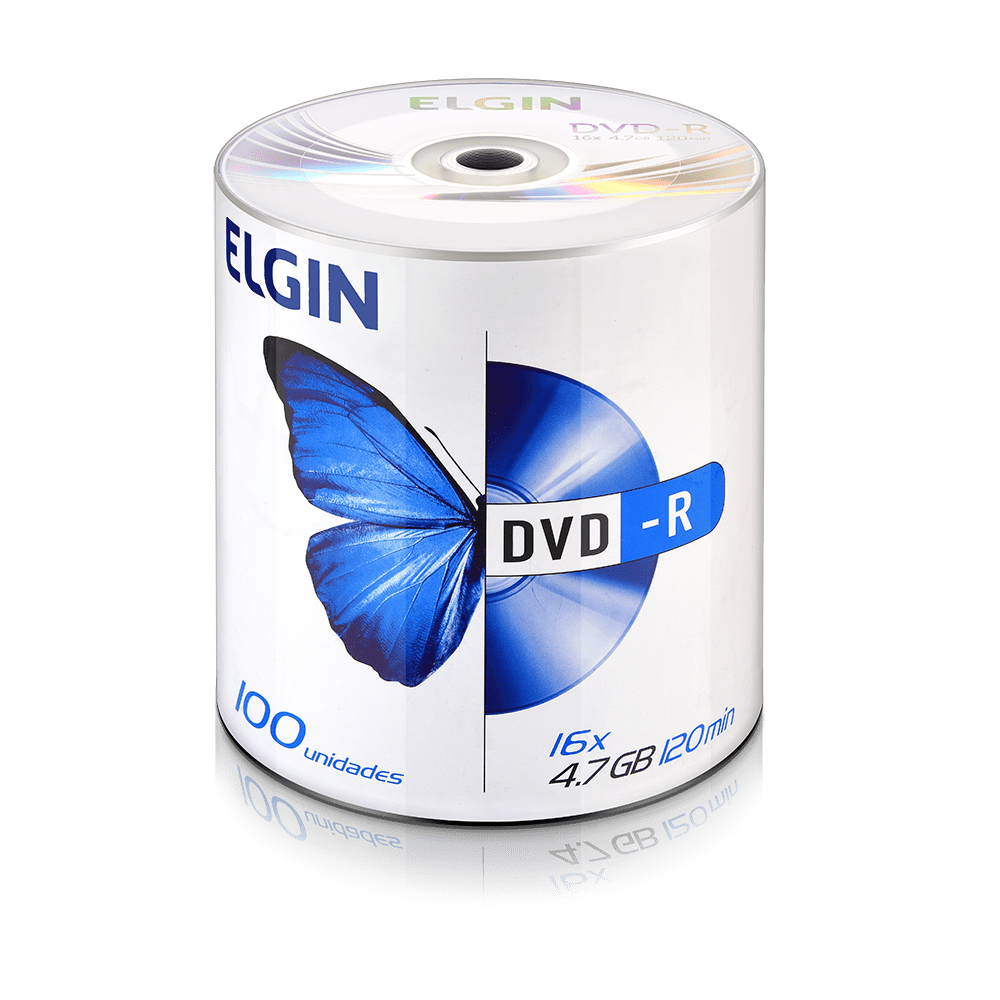 Mídia DVD-R 4.7GB/120 min 16x Elgin