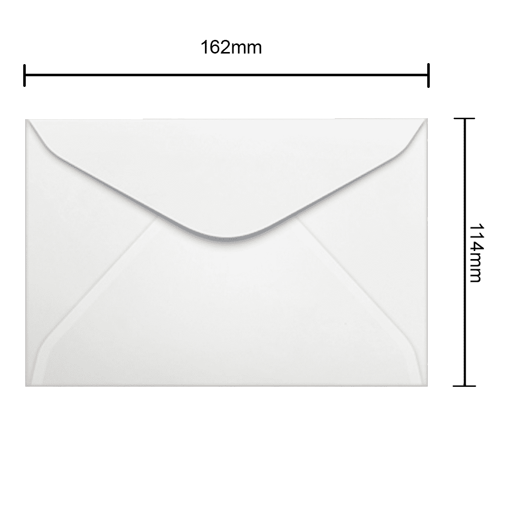 Envelope Branco 114mm x 162mm 90g 500 Unidades 0004 Ipecol