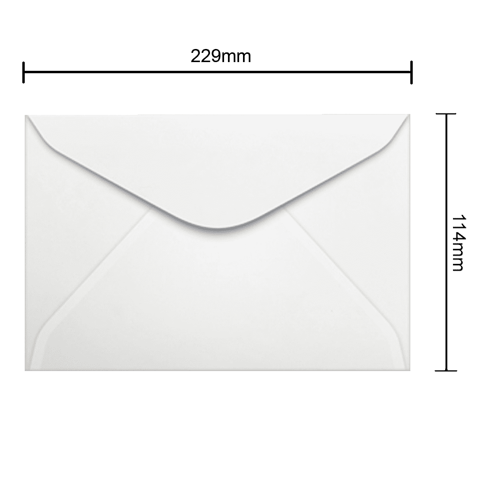 Envelope Branco 114mm x 229mm 90g 500 Unidades 0011 Ipecol