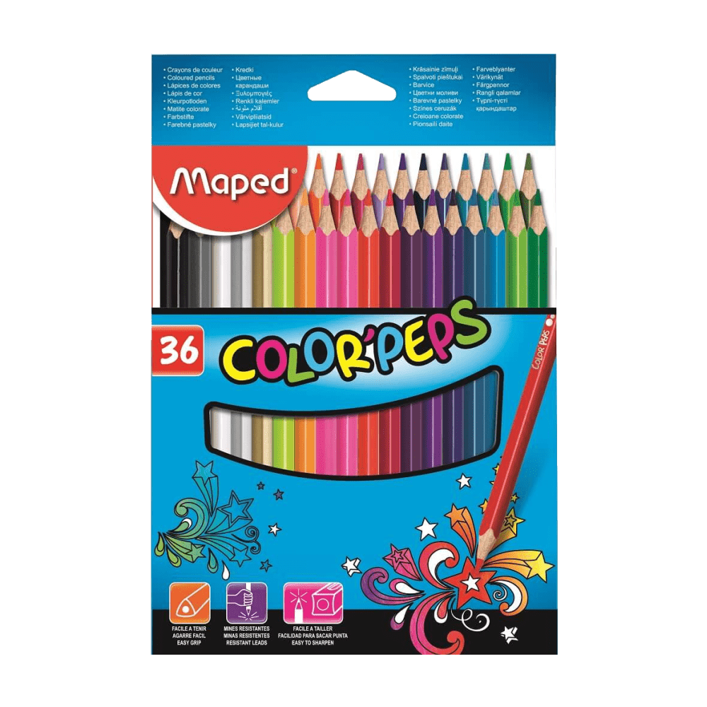 Lápis de Cor Color'Peps Classic 36 Cores Maped