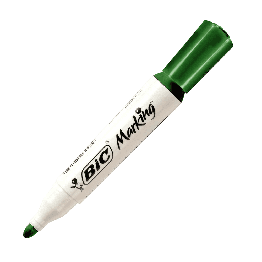Marcador para Quadro Branco Recarregável Verde 12 Unidades Bic Marking