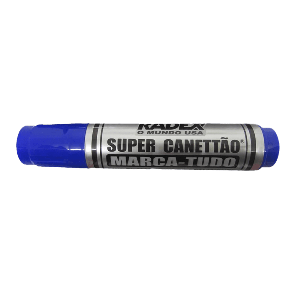 Marcador Permanente Azul Super Canettão Radex