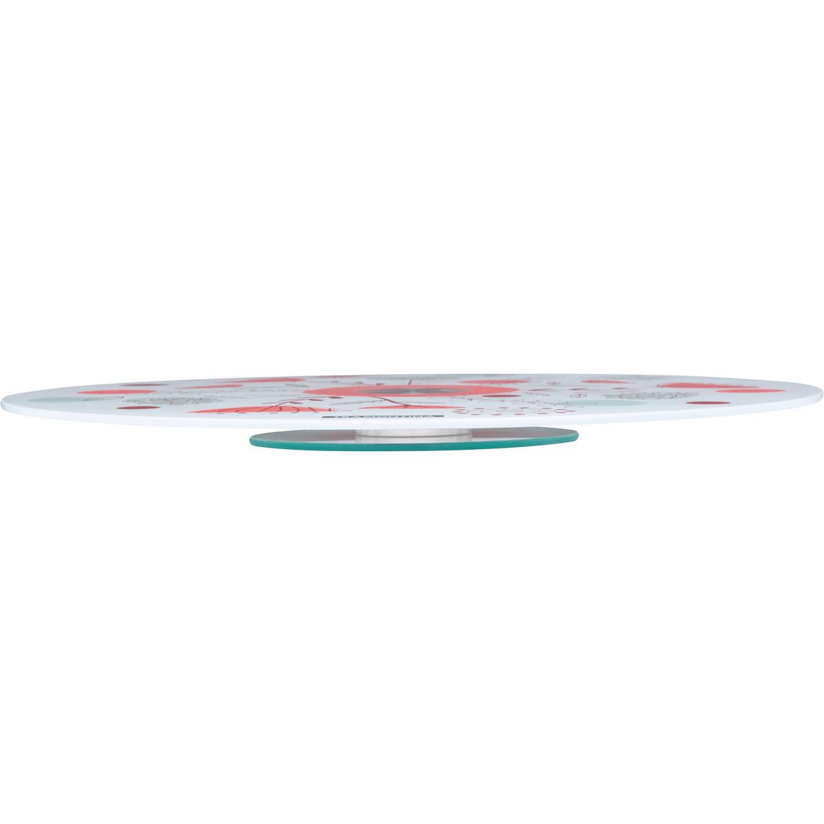 Suporte para Bolo Tramontina em Vidro Temperado Branco com Estampa Colorida 40 cm 10399/058 | Lojas Estrela