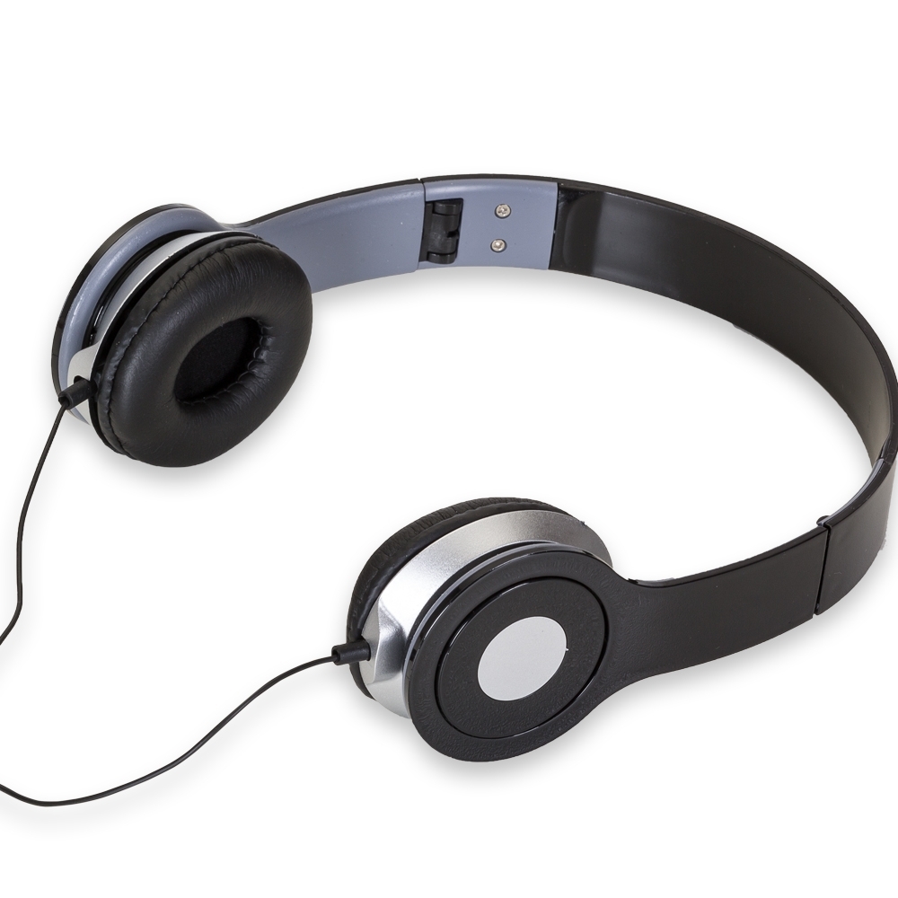 Fone De Ouvido Headphone Com Fio Estéreo Dobrável