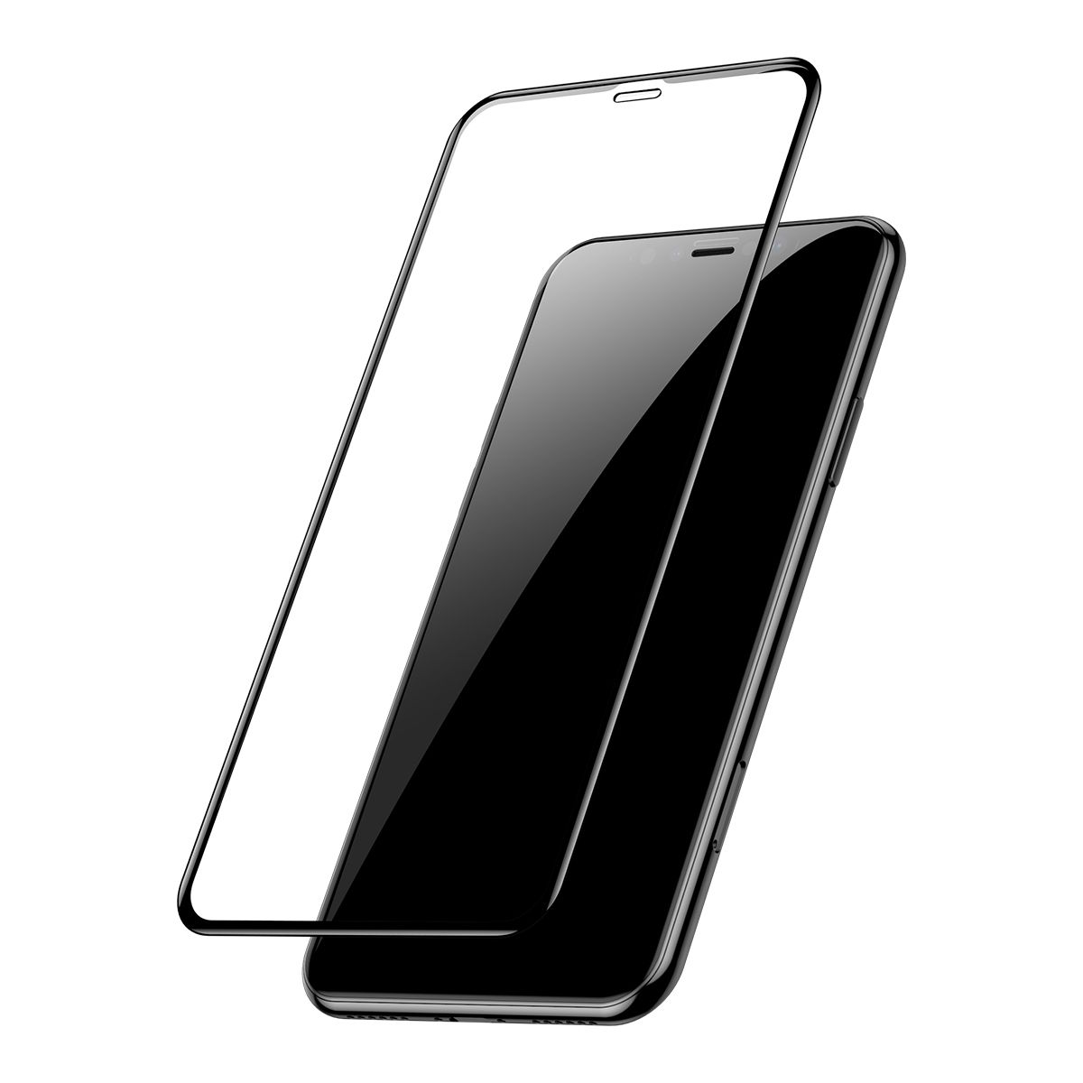 2 Películas Protetoras Curvas Baseus em Vidro Temperado para iPhone XR e 11