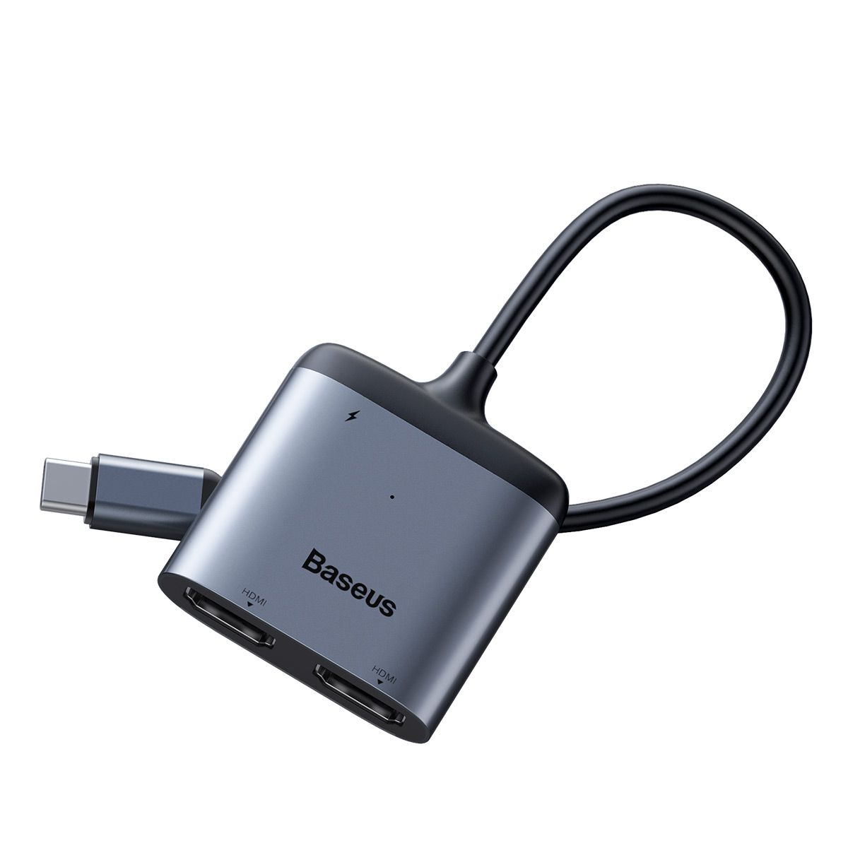 Adaptador Baseus Enjoy para 2 HDMI 4K + USB-C 